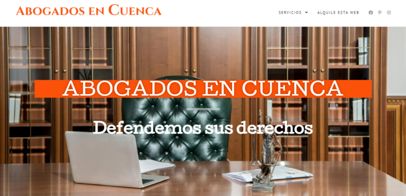 Alquiler de Página Web Posicionada para Abogados