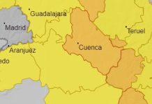 Ejemplo de un mapa de avisos