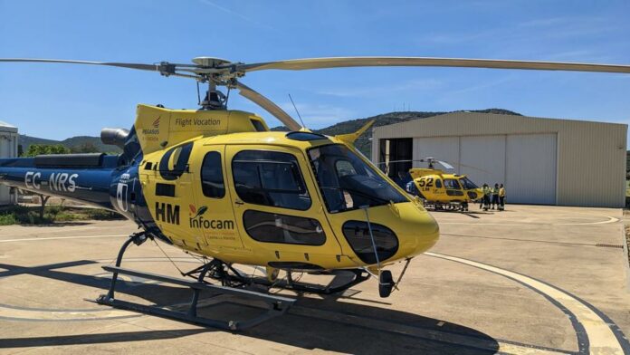 Imagen de archivo de un helicóptero de Infocam.