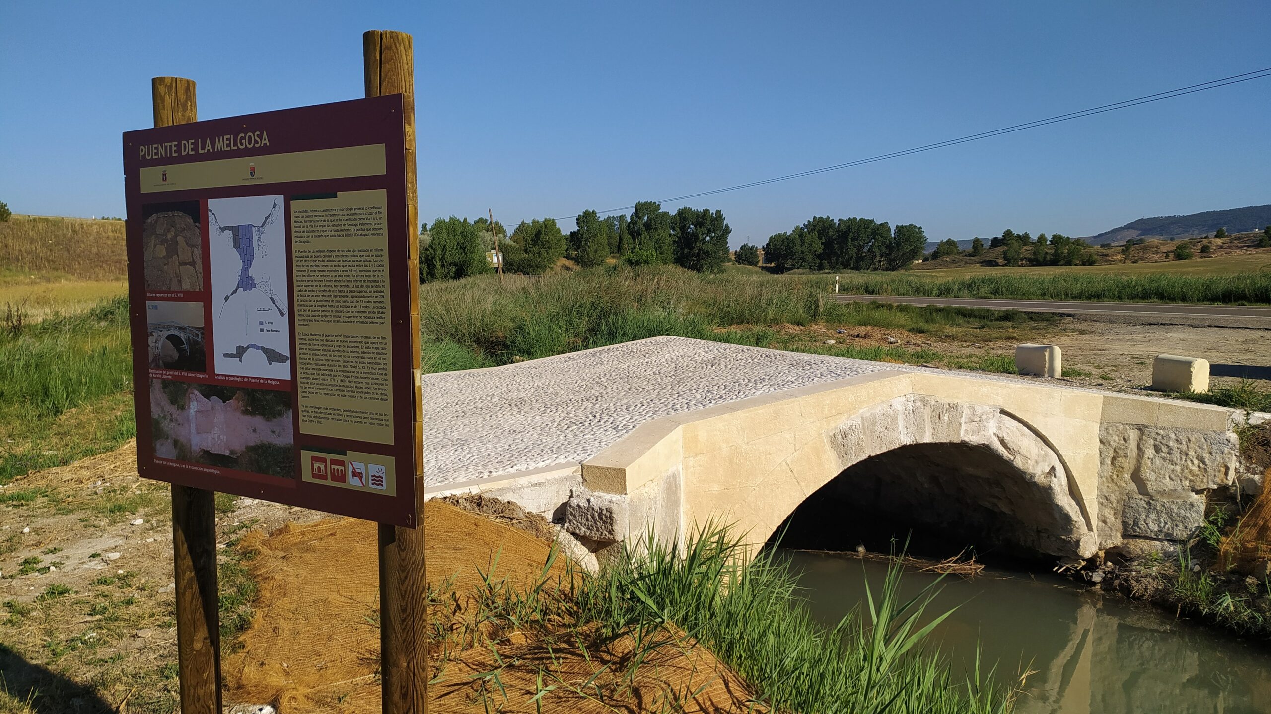 Este es el aspecto actual del puente romano de La Melgosa Voces de Cuenca