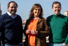 Núñez junto a Fúnez y Velázquez