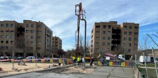Actuación en el área infantil de Las Cañadillas. FOTO: Ayto. de Cuenca