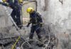 Incendio en Uclés. FOTO: Bomberos de la Diputación de Cuenca