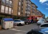 Actuación de los Bomberos en la calle San Damián.