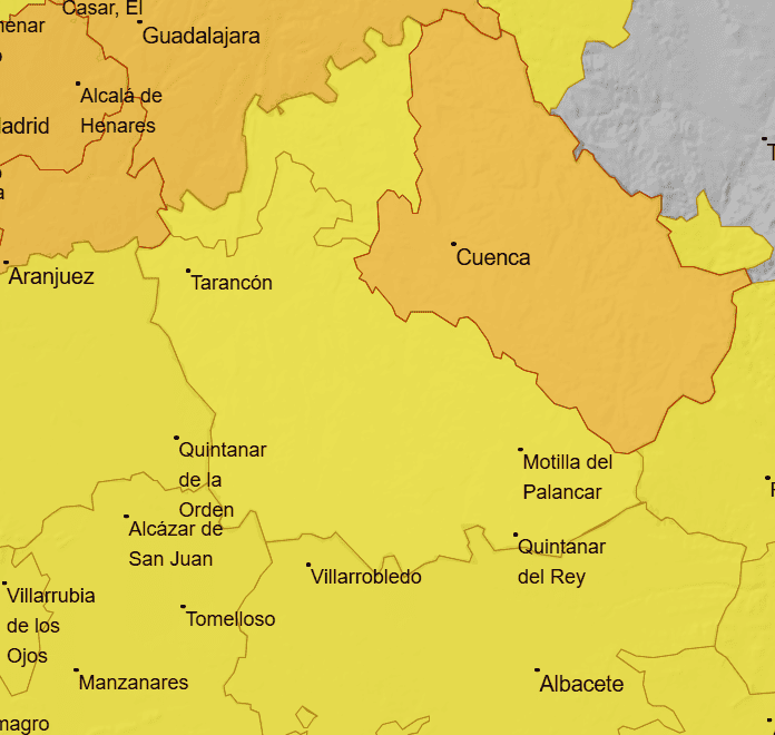 AVISO AMARILLO AEMET 16.07