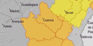 La AEMET eleva a naranja el aviso por lluvias en La Mancha y La Serranía de Cuenca