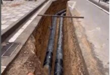 La rotonda de Hermanos Becerril vuelve a levantarse para introducir nuevos servicios