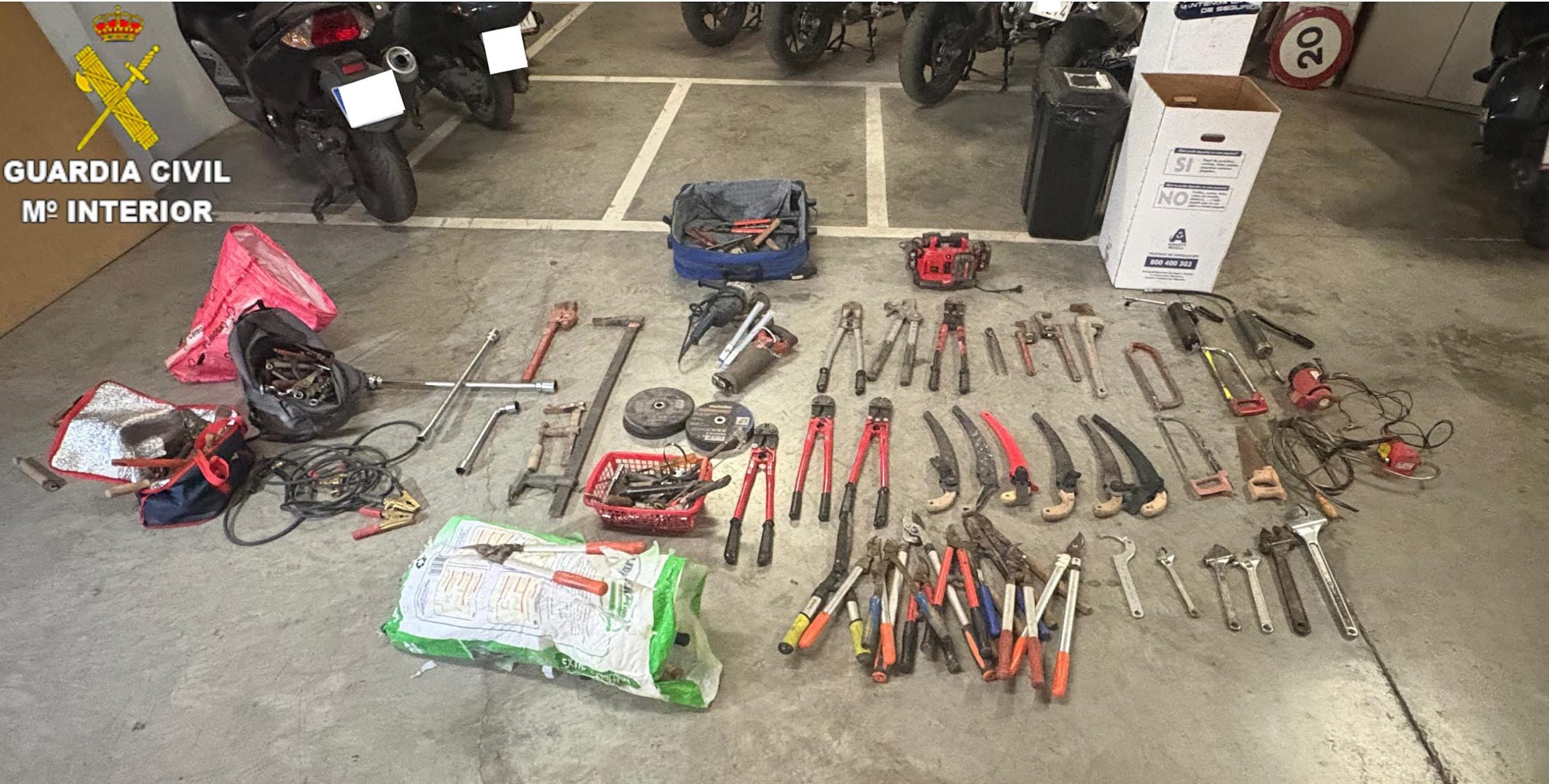 La Guardia Civil de Cuenca desarticula un grupo criminal que robaba en explotaciones agrícolas