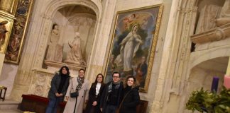 Dos nuevos personajes salen a la luz en el cuadro de la Virgen de la Misericordia de Belmonte
