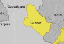 Aviso amarillo este lunes por nevadas en la Serranía