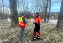 Desalojan el paraje del Royo ante el aumento del caudal del río Júcar, que supera los 110 m3/s