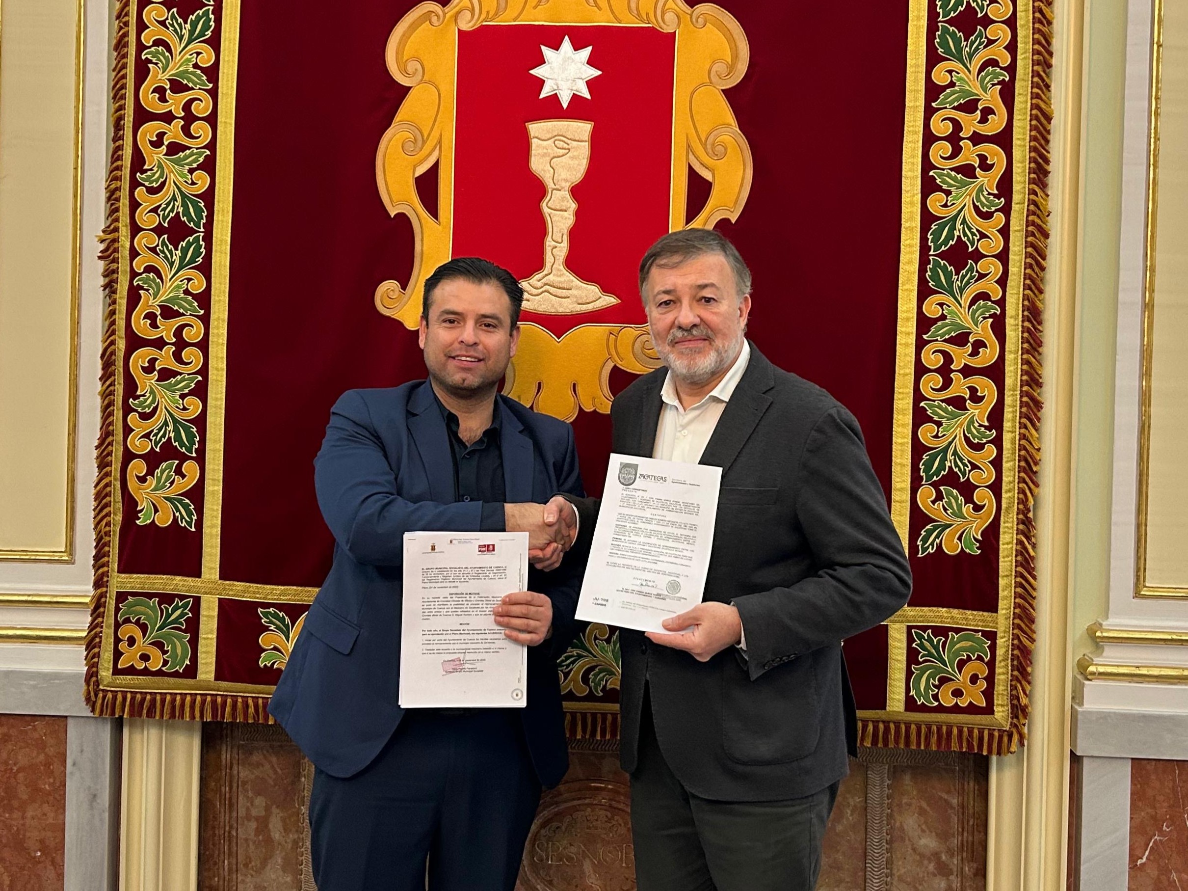Una delegación de la ciudad hermanada de Zacatecas (México) visita Cuenca