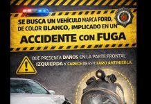 La Policía Local pide colaboración ciudadana para localizar un turismo que se fugó tras un accidente