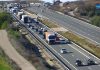 Colisión múltiple en la A-3 en La Hinojosa que obligó a cortar la autovía
