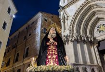 El Rosario Vespertino con la imagen de Nuestra Señora de los Dolores, en imágenes