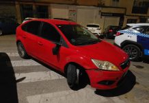 Localizado un conductor tras verse implicado en un accidente en Camino Cañete y darse a la fuga