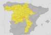 Aviso amarillo por lluvias y tormentas en La Alcarria y La Mancha conquenses: puede haber granizo