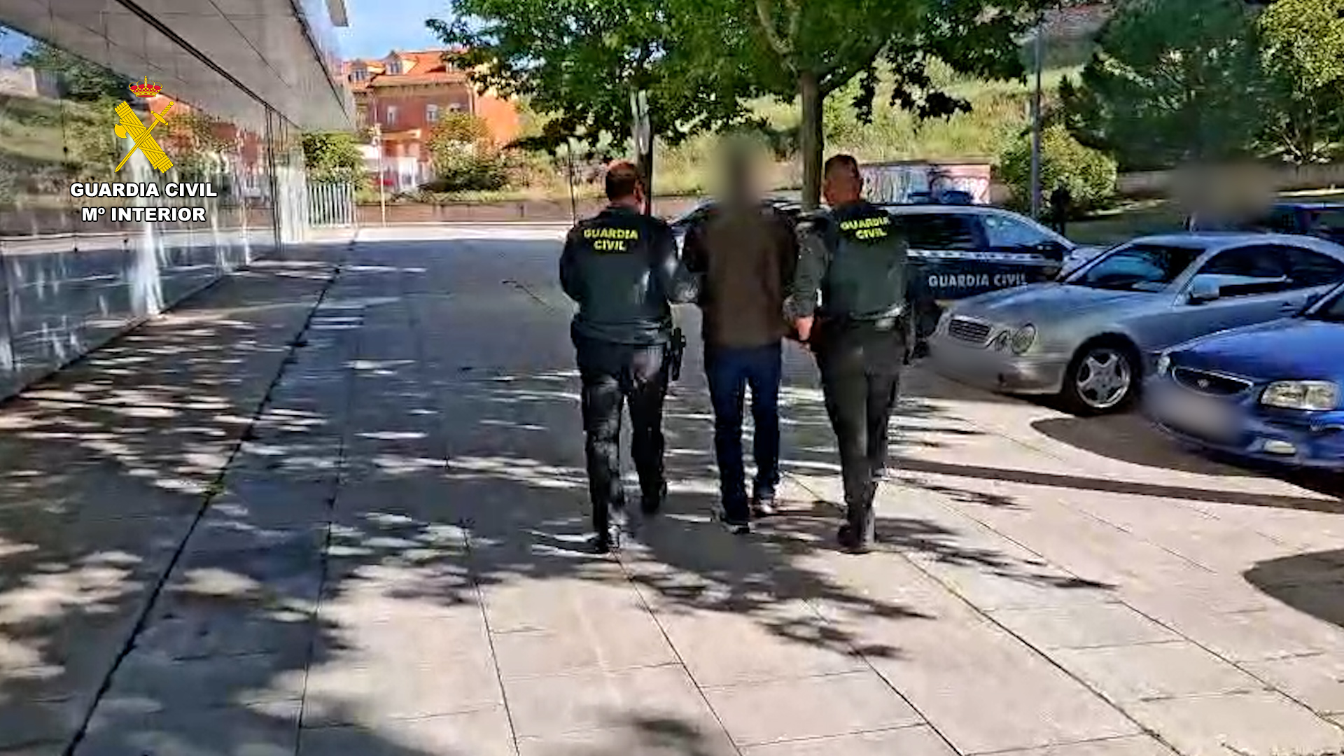 Detención del fugitivo en Cuenca. FOTO: Guardia Civil