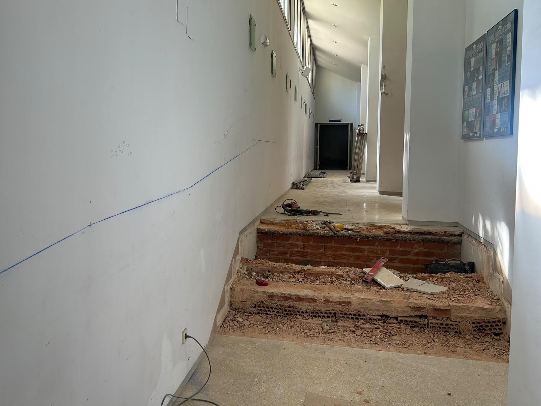 Inician las obras para mejorar la accesibilidad del Auditorio en camerinos, planta baja, escenario y Sala 1