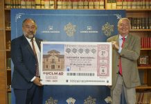 La Universidad de Castilla-La Mancha celebra su 40 aniversario con un décimo de Lotería Nacional