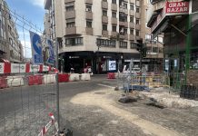 Denuncian problemas de accesibilidad en las aceras por las obras del entorno de la plaza del Xúcar de Cuenca