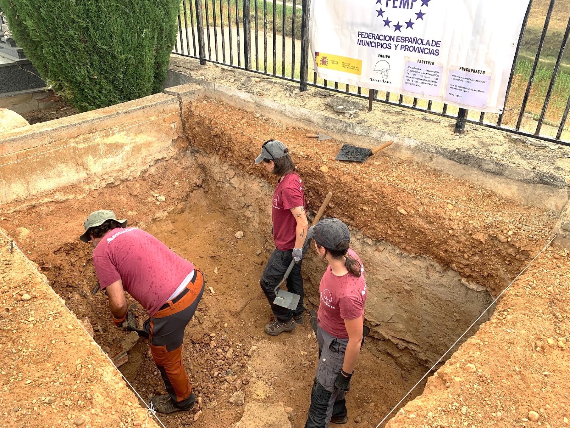 Inician la localización, exhumación e identificación de cuatro víctimas del franquismo enterradas en Sotos