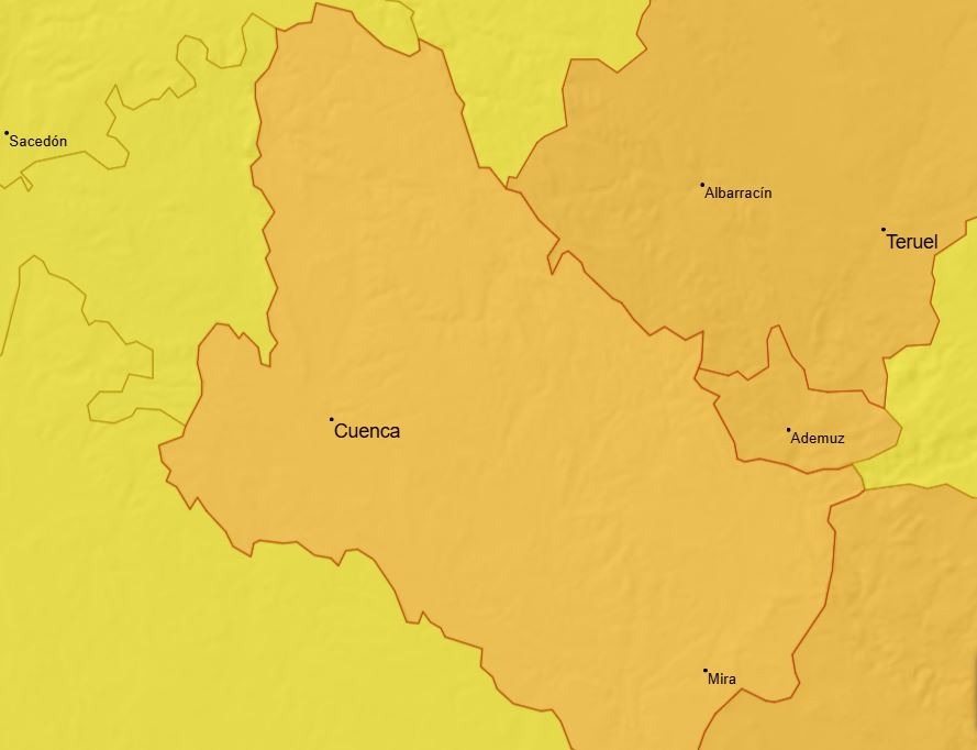 Riesgo extremo de incendio y altas temperaturas en la provincia de Cuenca este martes