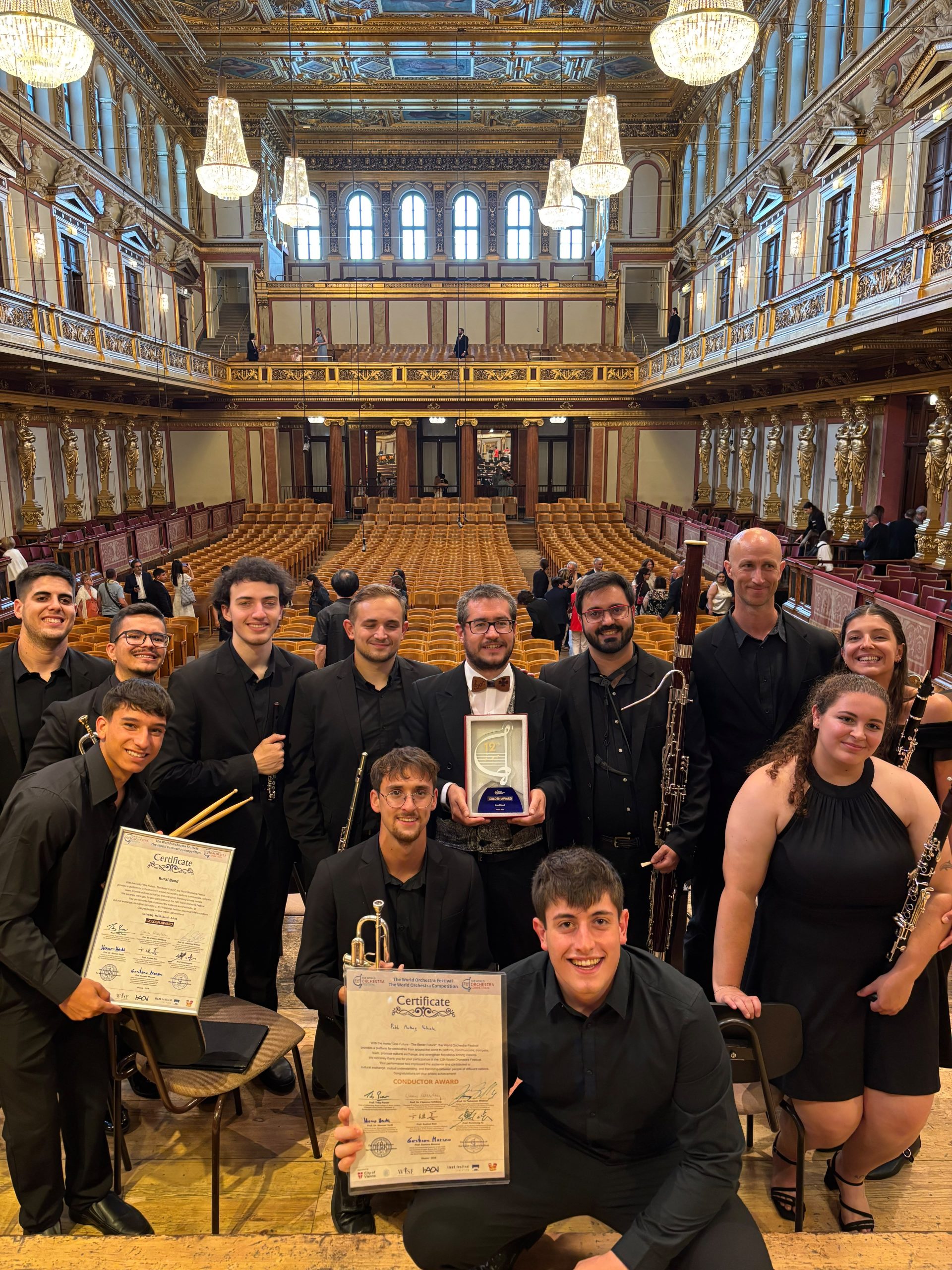 La agrupación musical conquense Rural Band, Premio de Oro en Viena