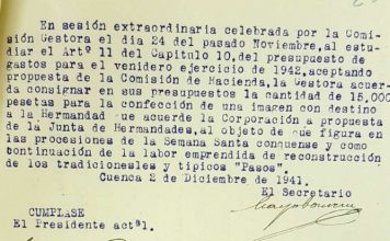 Una investigación concluye que “la imagen del Cristo Yacente fue encargada y sufragada íntegramente por la Diputación”