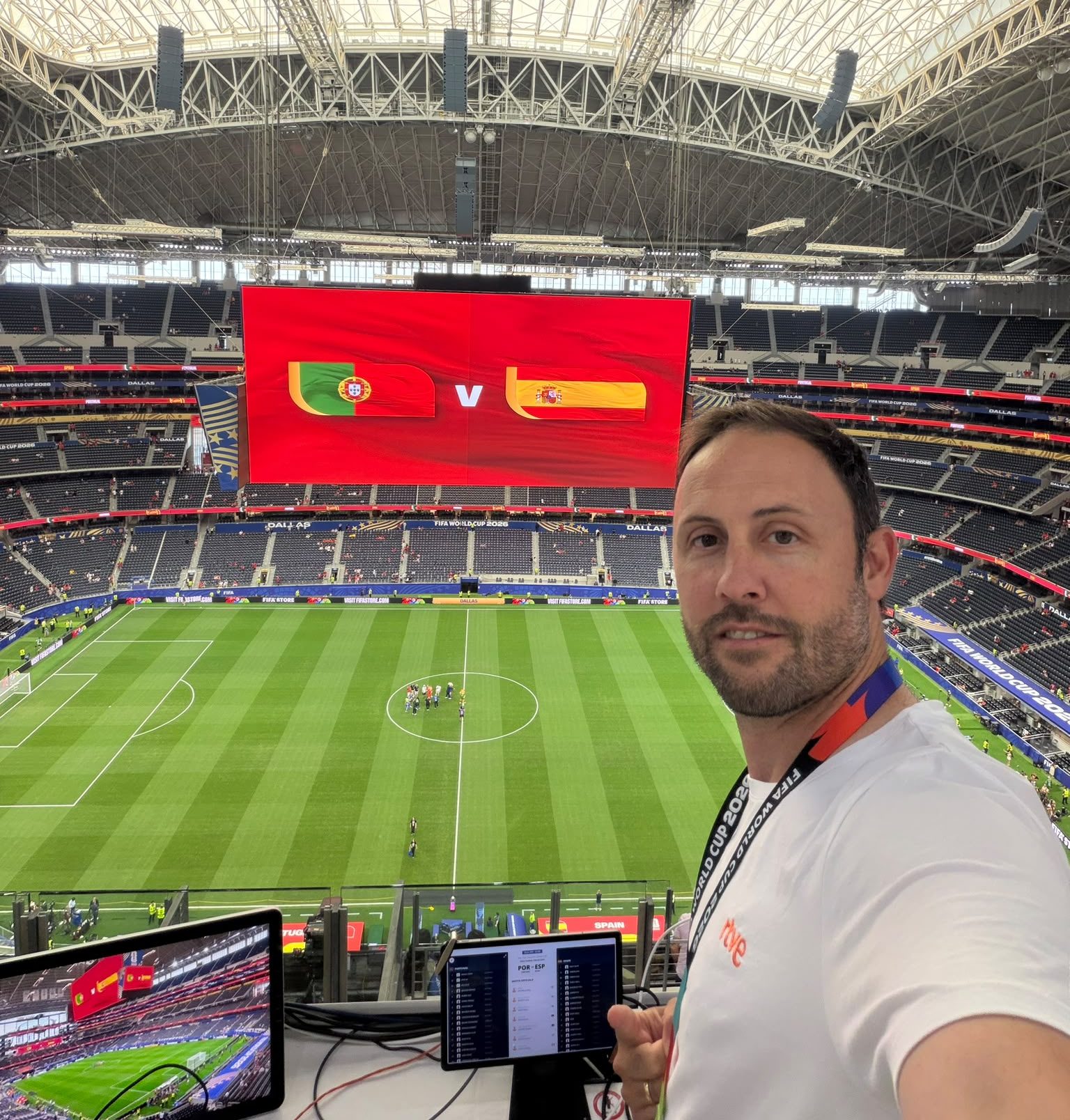 Luis Castro, el periodista conquense que informa a los españoles del Mundial