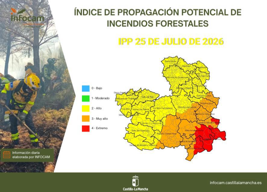 Activados los avisos amarillo y naranja por incendios en la provincia de Cuenca