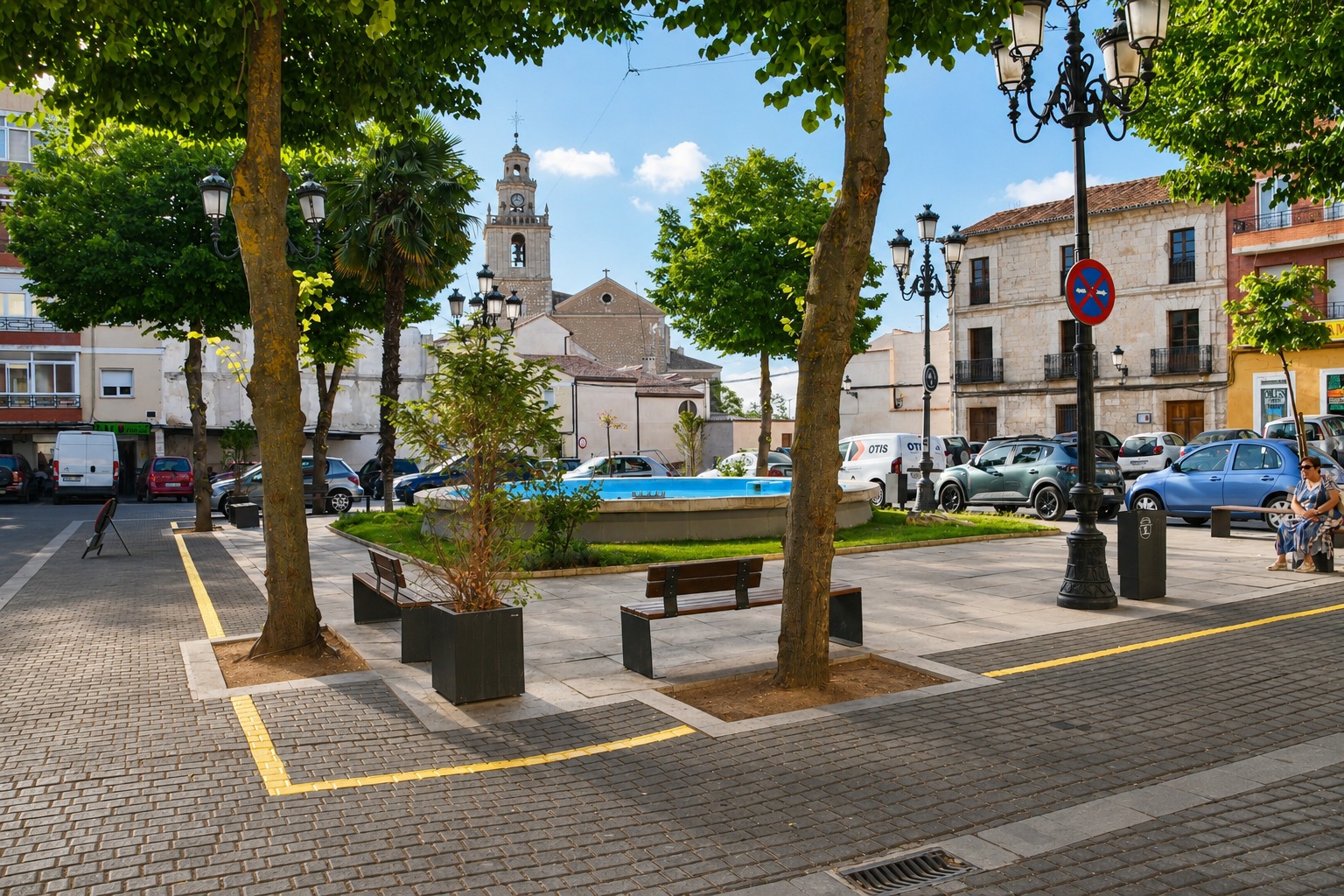 Tarancón reorganiza el tráfico en la Plaza de la Constitución